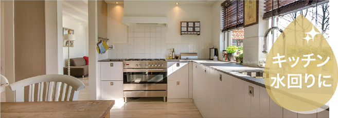 厨房やキッチンにジア除菌水